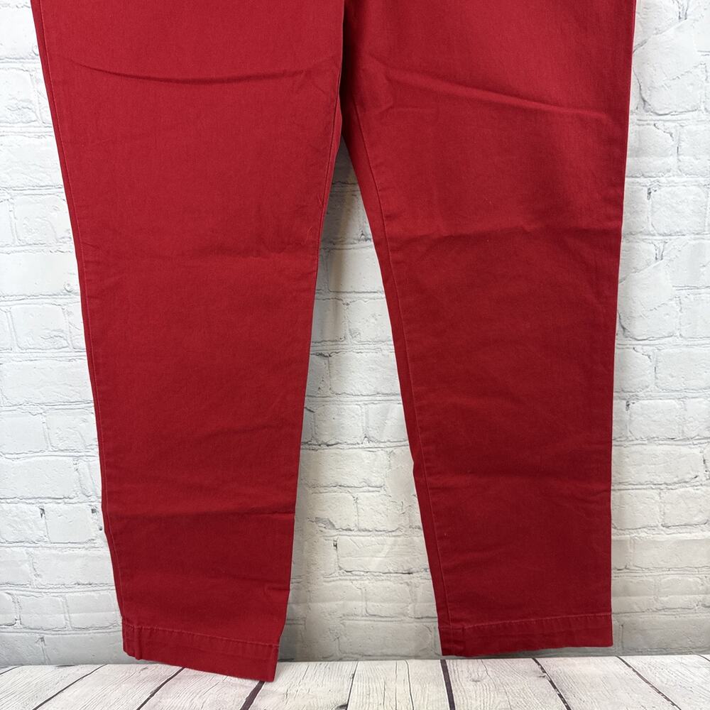 Polo Ralph Lauren Mens 38X32 Red Stretch Slim Fit Cotton Twill Polo Chino Pants - Picture 4 of 11